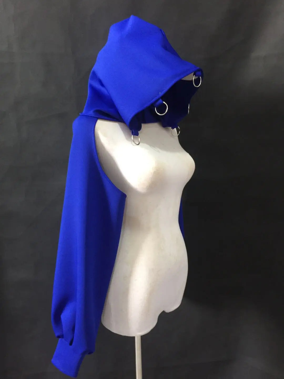 The Stardust Kinetic Cyber Hoodie – Cropped Gogo & Streetwear Dance Top