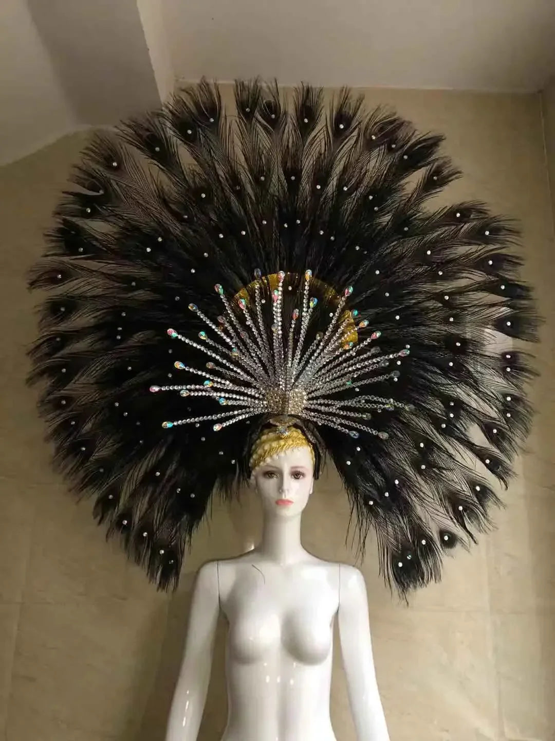 The Stardust Mirage – Premium Mohawk Feather Samba Carnival Headdress