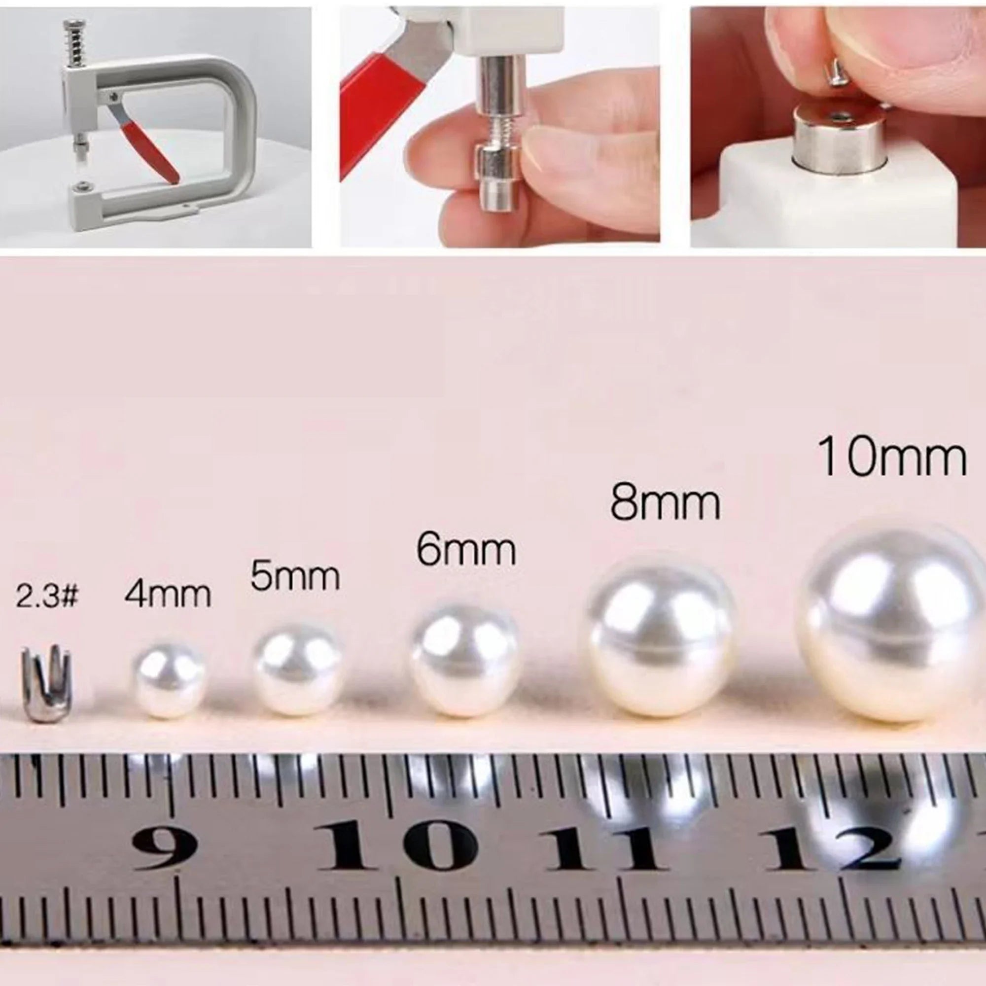 Professional Pearl & Rhinestone Hand-Press Setting Tool Kit
