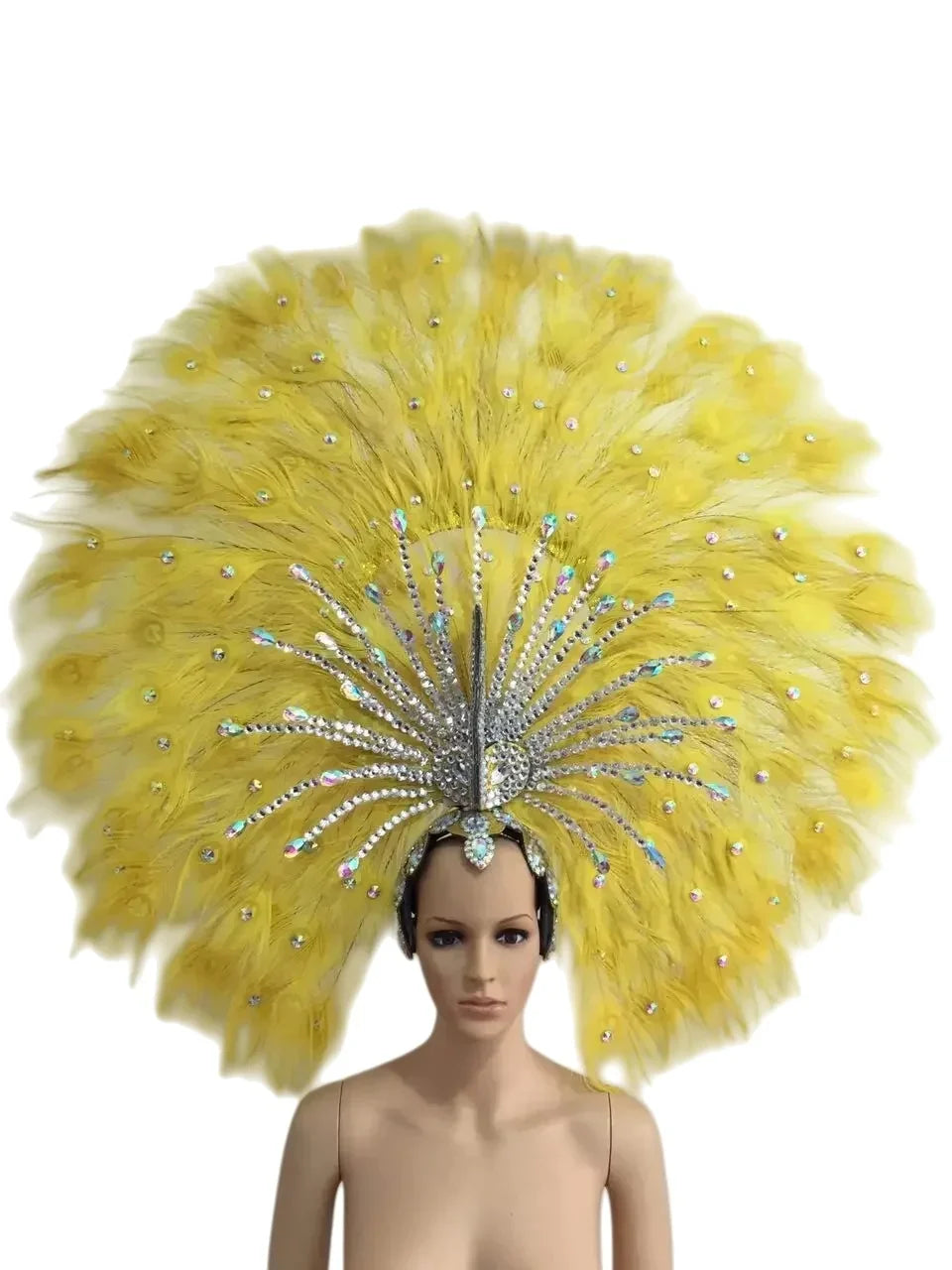 The Stardust Mirage – Premium Mohawk Feather Samba Carnival Headdress
