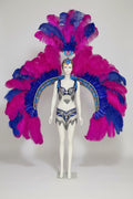 Feathered Carnival Headdress and Wing Performance Set