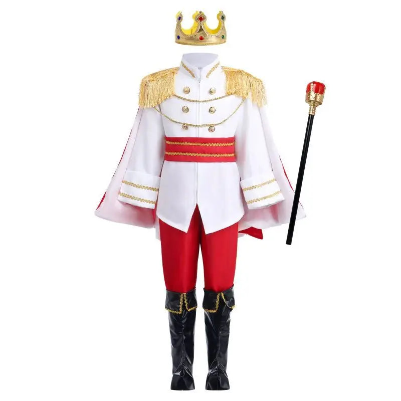 Boys King Carnival Costume 7 Piece – Royal Prince Outfit