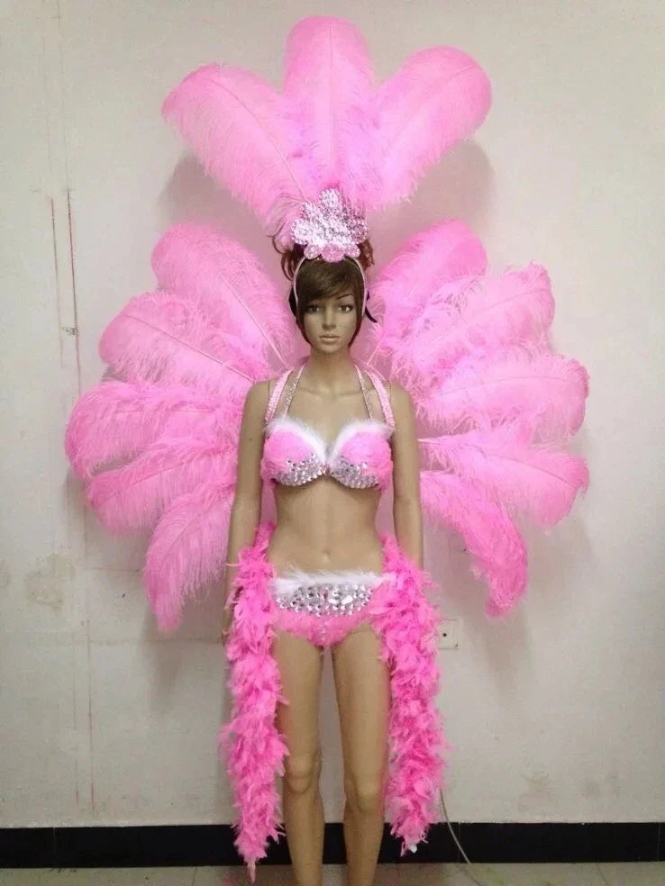 The Stardust Victoria Sovereign – Deluxe Angel Feather Wing & Headdress Stage Costume Set