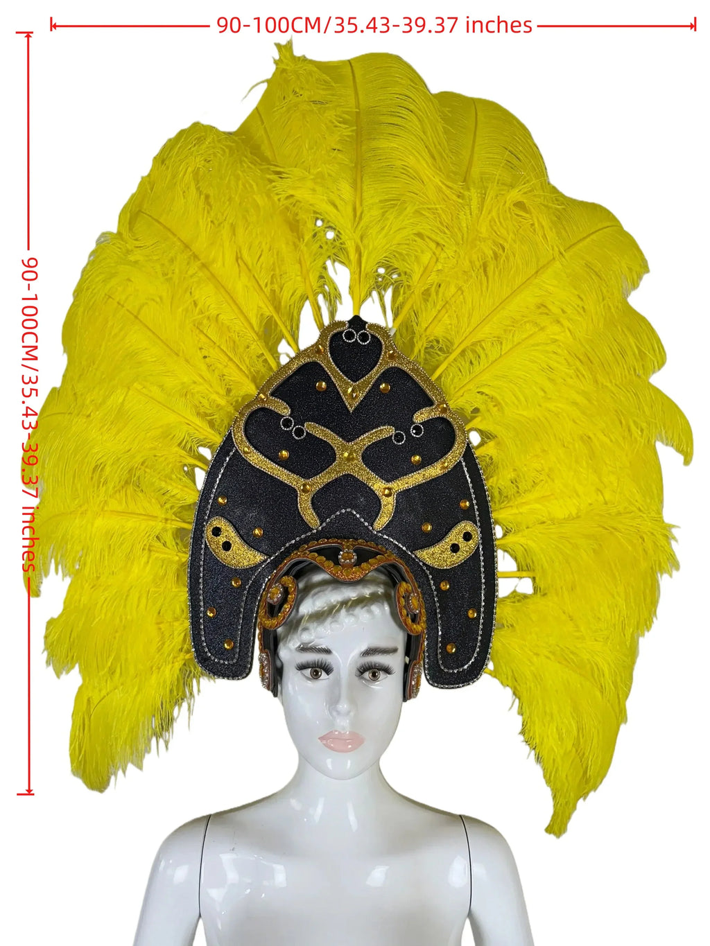 The Stardust Zenith – Premium Feathered Carnival & Samba Crown Headdress