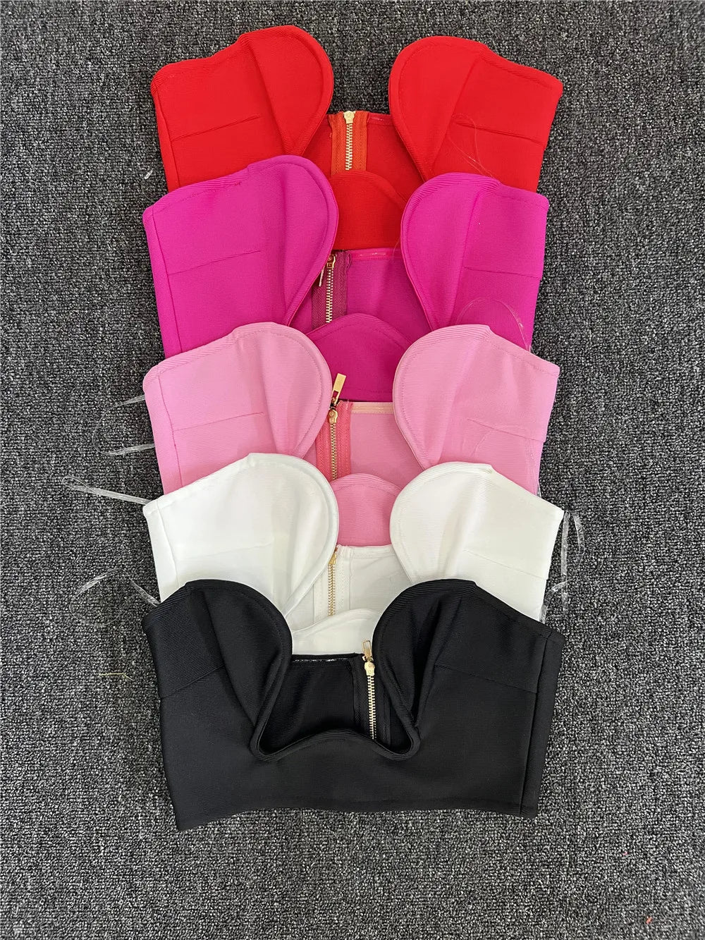 Sweetheart Neck Bandage Crop Top
