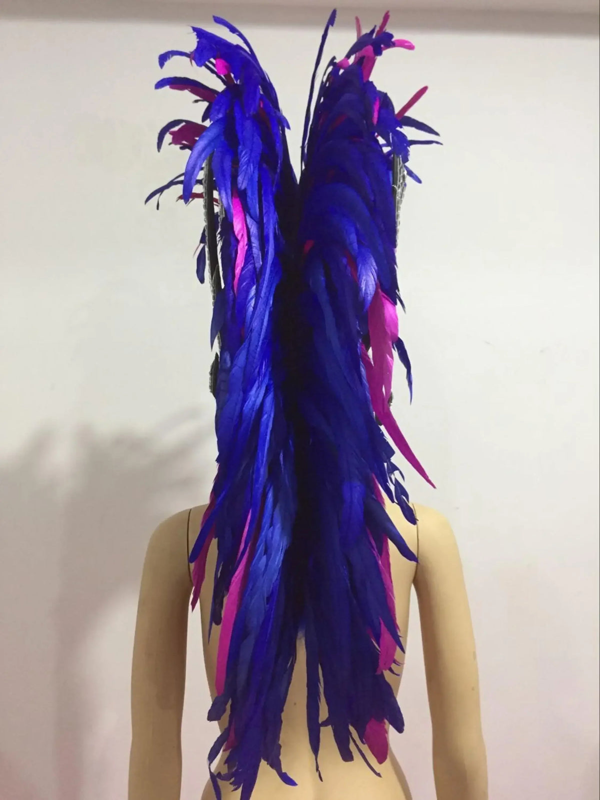 The Stardust Dynasty – Majestic Velvet & Feather Samba Masquerade Crown