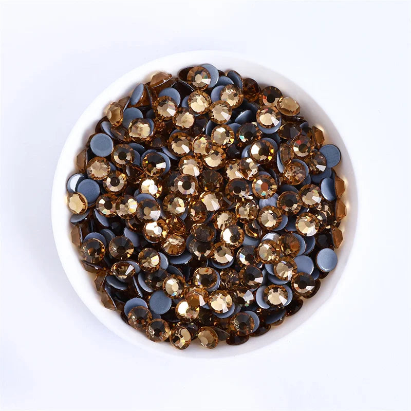 SS3-SS30 Yellow Series Hot-Fix Glass Flat Back Rhinestones