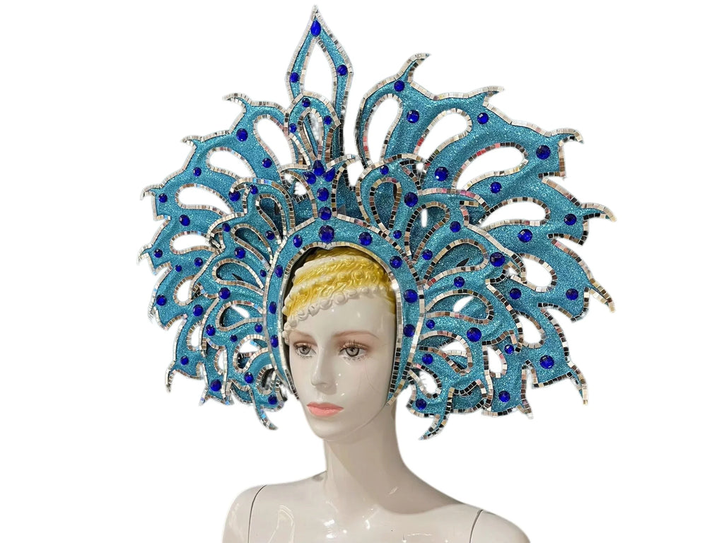 Brazil Rio Spanish Cuba Santiago Havana Venice Dionysia carnival Float Mask dress masque ball costume samba Golden Crown
