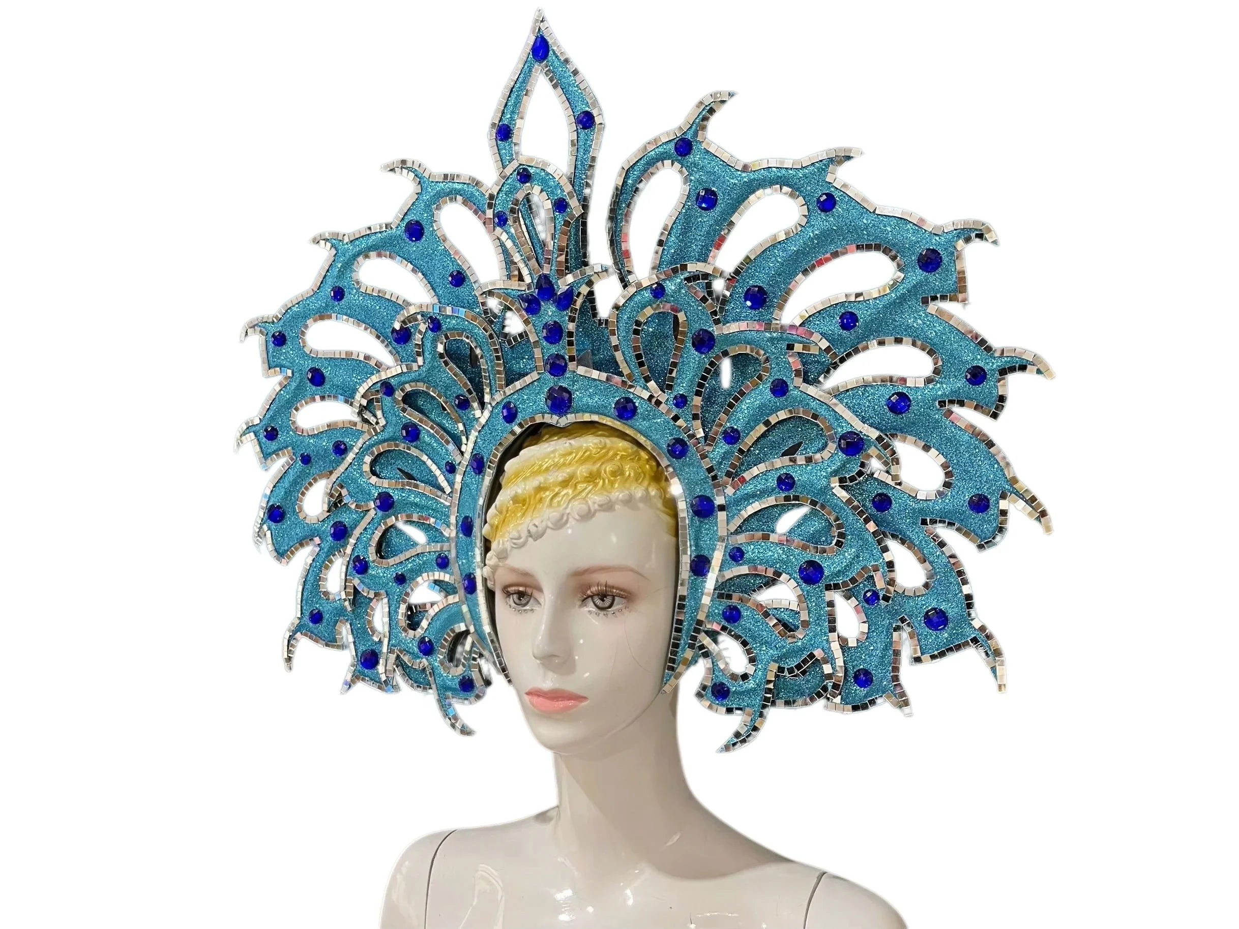 Brazil Rio Spanish Cuba Santiago Havana Venice Dionysia carnival Float Mask dress masque ball costume samba Golden Crown