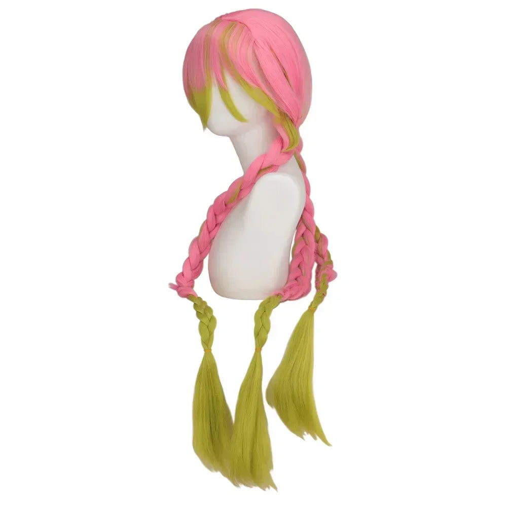 Kanroji Mitsuri Cosplay Costume with Wig & Haori