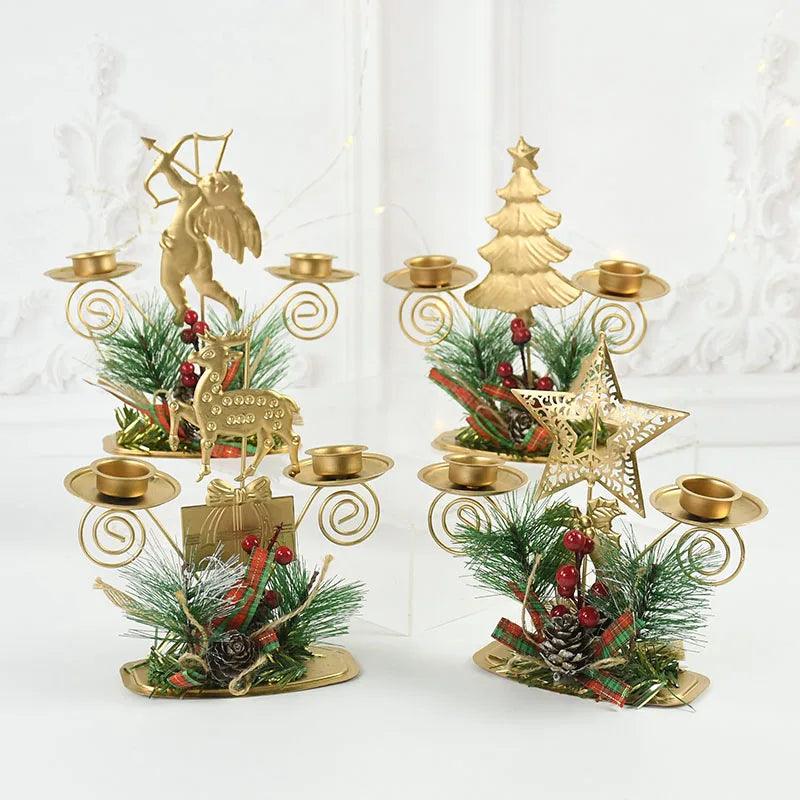 Iron Christmas Candle Holders, 9 Designs
