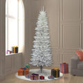 7.5 ft Sparkle White Spruce Pencil Unlit Christmas Tree