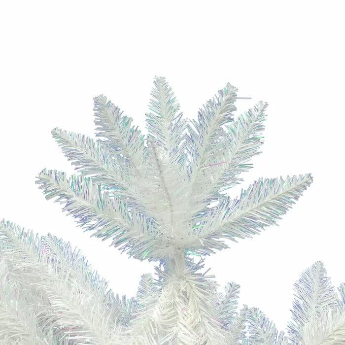 7.5 ft Sparkle White Spruce Pencil Unlit Christmas Tree