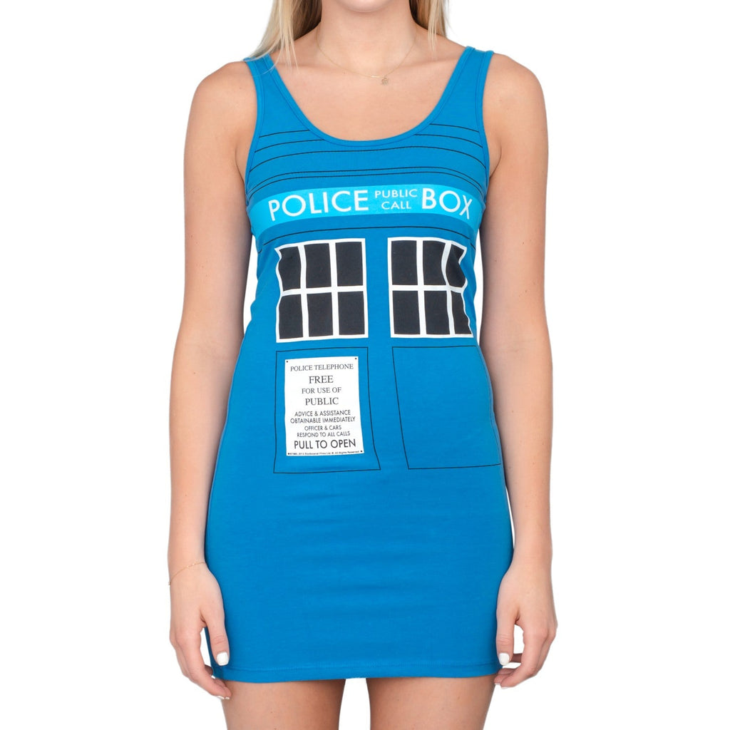 TARDIS Police Box Costume Tank Dress