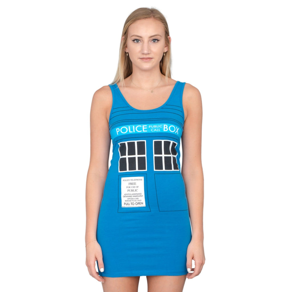 TARDIS Police Box Costume Tank Dress