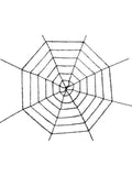 Black Tinsel Spider Web