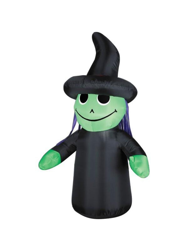 Inflatable 4' Outdoor Witch Yard Decoration