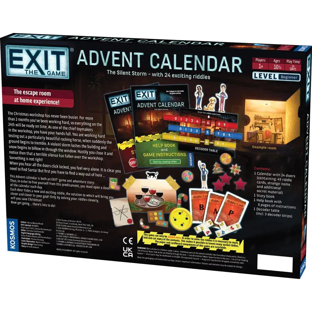 The Silent Storm Advent Calendar - Exit the Escape Room Game - Kosmos
