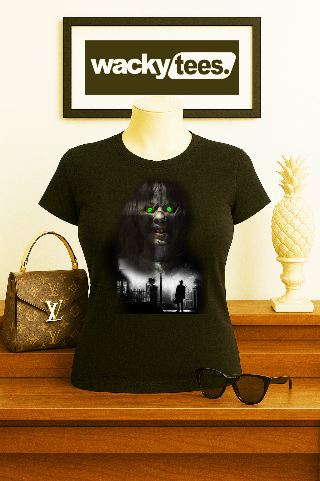 The Exorcist Cross Horror Terror Halloween Graphic Tee Shirt