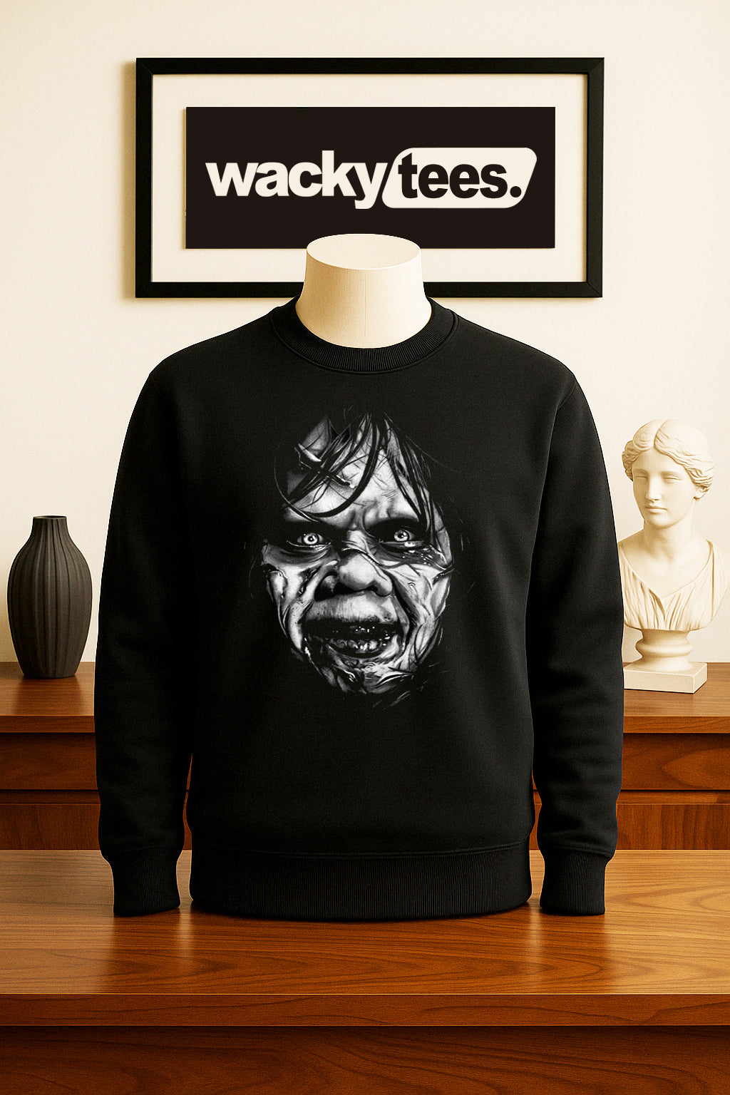 The Exorcist Face Horror Terror Halloween Graphic Tee Shirt