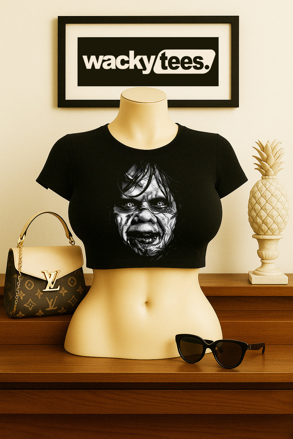 The Exorcist Face Horror Terror Halloween Graphic Tee Shirt