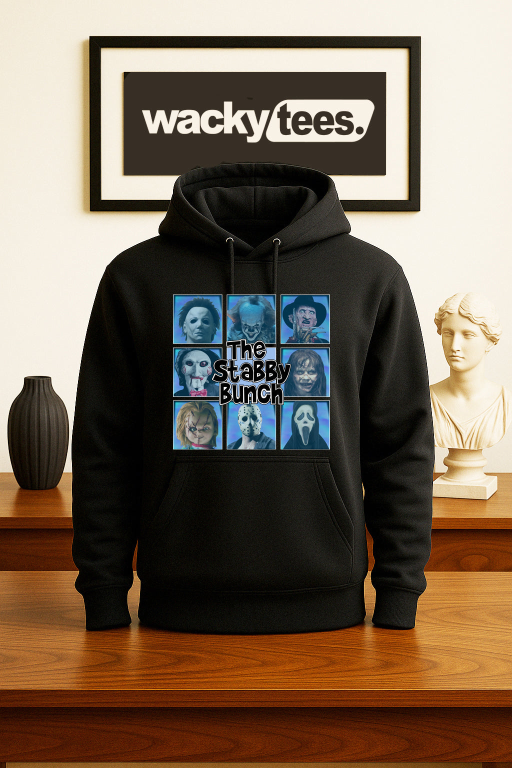 The Stabby Bunch Serial Killer Horror Terror Halloween Graphic Tee Shirt