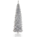 Artificial Tinsel Silver Pine For Christmas