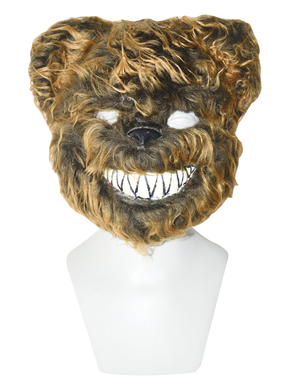 Scary Terror Bear Plush Costume Mask