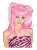 Adult Pink Pig Tails Wig