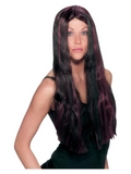 Burgundy & Black Witch Wig