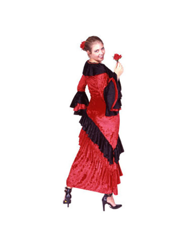 Women's Flamenco Dancer Deluxe Halloween Costume