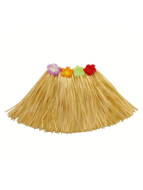 Child Hawaiian Straw Skirt