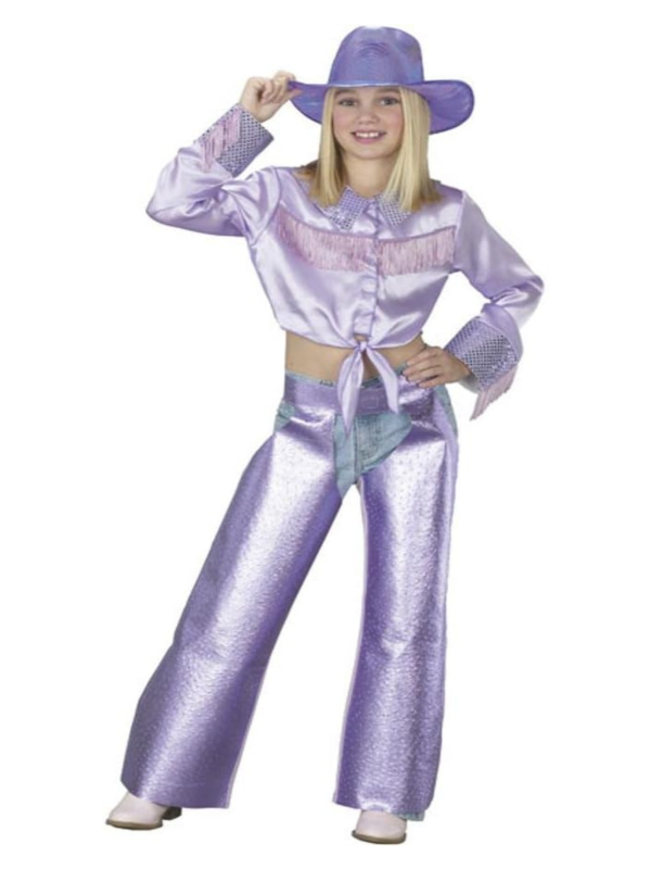 Girl's Purple Country Singer Costume