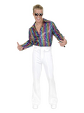 Adult Men's Multi Glitter Disco Shirt