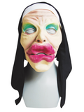 Funny Nun Halloween Costume Mask