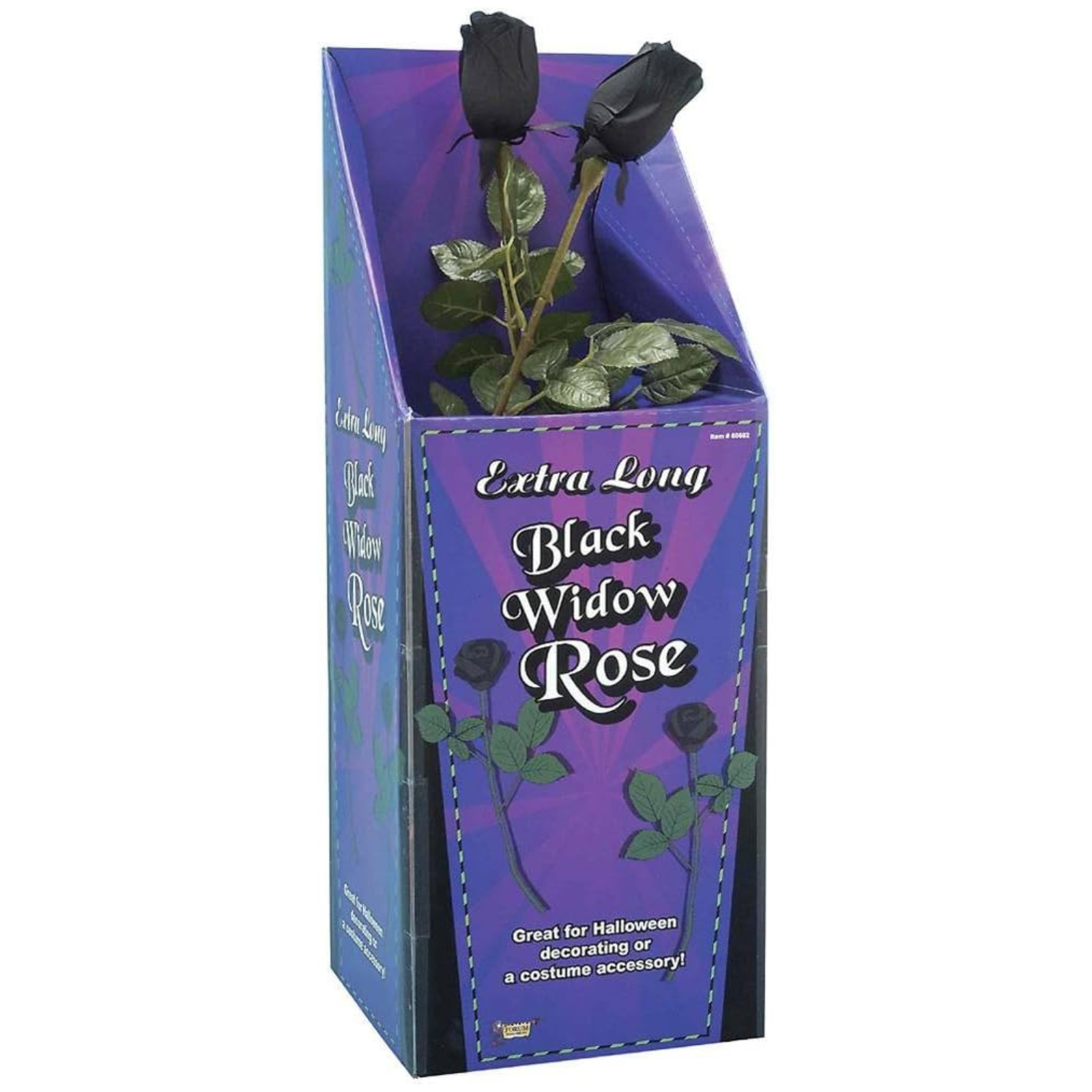 Extra Long Black Widow Rose
