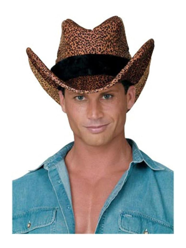 Adult Leopard Cowboy Hat