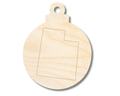 Unfinished Wood Etched Utah Ornament Shape | Paint By Line Crafts | up to 30" DIY