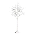 Costway 5 Feet Pre-lit White Twig Birch Tree with 72 LED Lights for Christmas