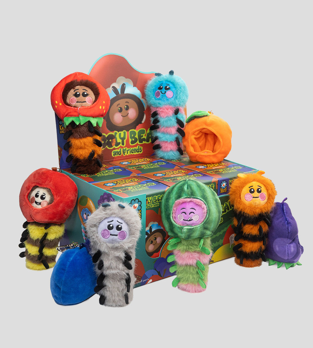 Kaleidos Creative: Wooly Bear and Friends Plush Keychain Blind Box