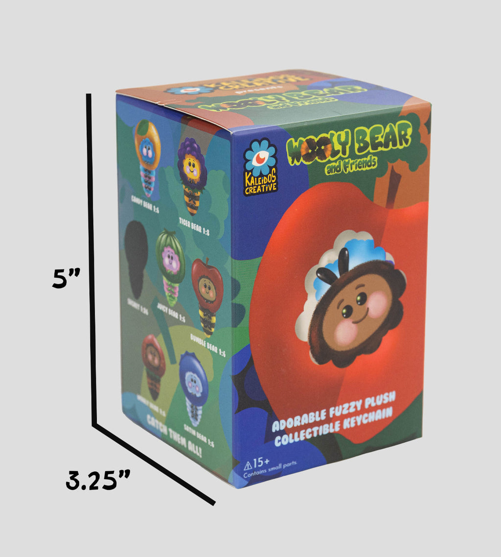Kaleidos Creative: Wooly Bear and Friends Plush Keychain Blind Box