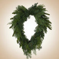 Soft Touch Teardrop Hemlock & Pine Wreath