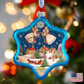 Peaceful City Glass Ornament by G. DeBrekht - Christmas Decor - 754-086