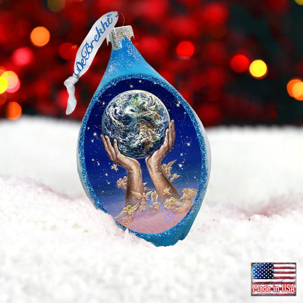 Weep of the World Coastal Glass Ornament by Josephine Wall - Christmas Decor - 757-405-JW