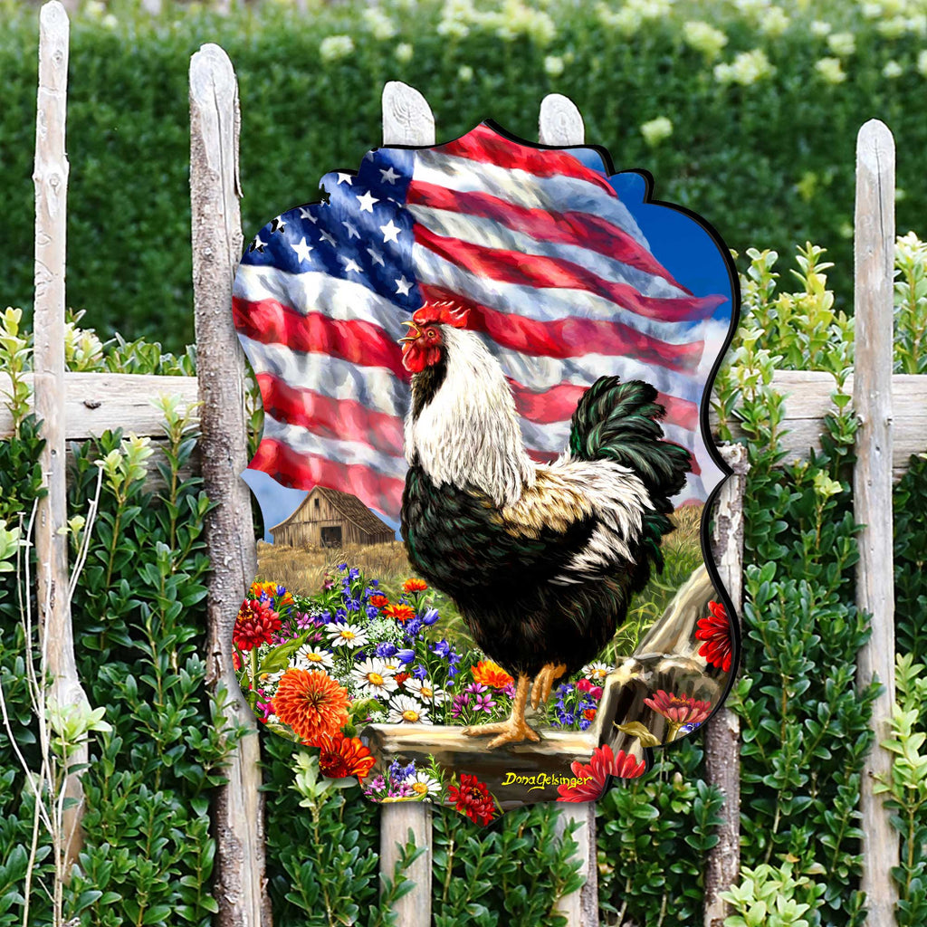 Morning in America Holiday Door Decor by D. Gelsinger - American Christmas Decor - 8467104H-DG