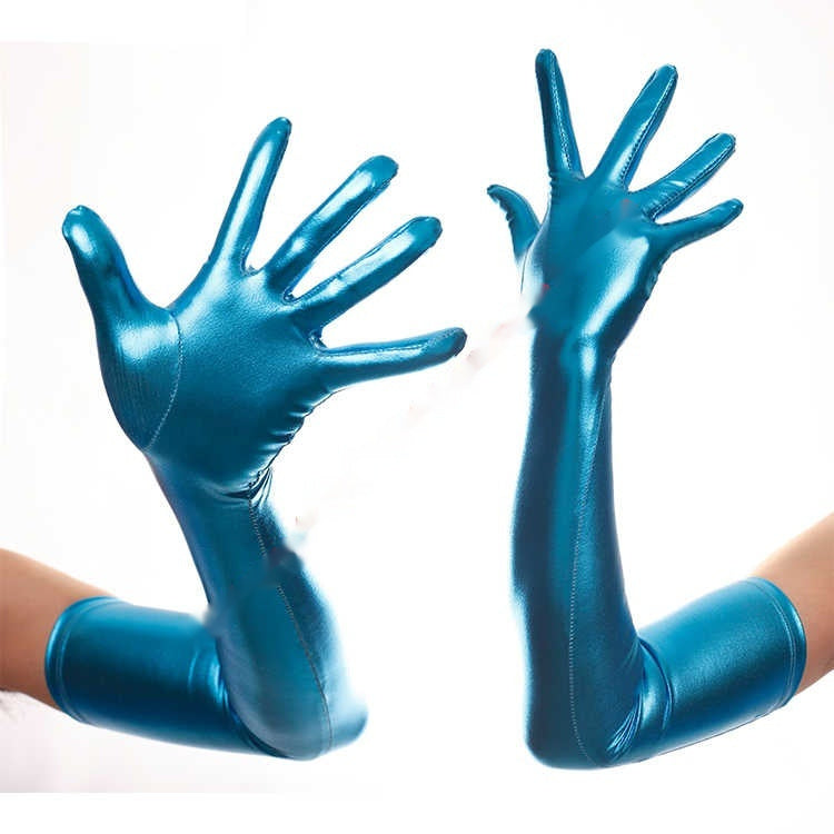High-gloss Gold Foil Stamping And Elbow-length Costume Gloves