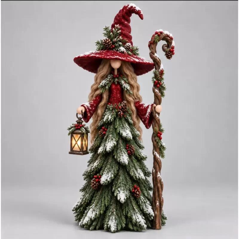 Witch Figurines Christmas Table Decorations