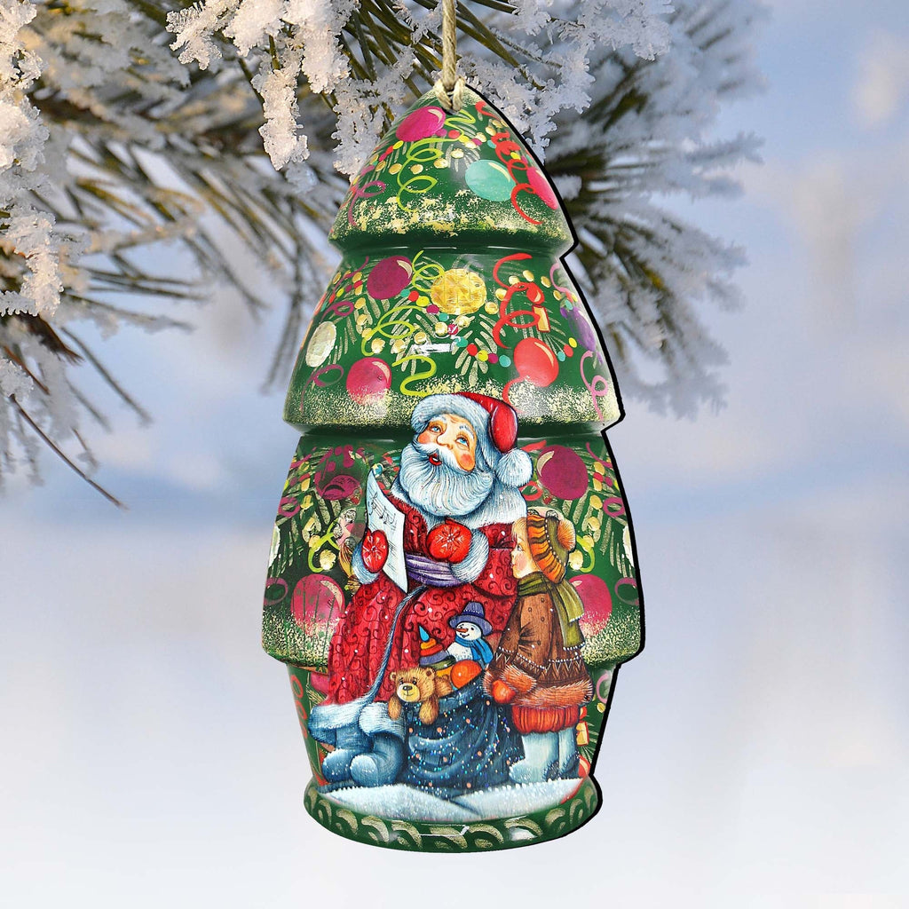 Christmas Tree Doll Wooden Ornaments by G. DeBrekht - Christmas Decor - 8110802