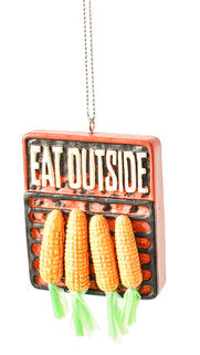 Outdoor Cooking Ornament - Corn on the Cob
