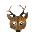 Sika Deer Mask Halloween Deer Mask Carnival Party Pu Animals Mask